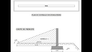 Exercice de Métré Mur de soutènement 1 [upl. by Ytrebil]