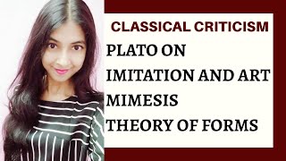 Plato on Imitation and Art  Mimesis  Literary Criticism [upl. by Brunell99]