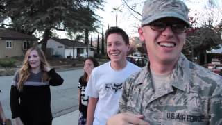 Soldier Coming Home Airman Surprises Family for Christmas [upl. by Rusert]