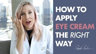 How To Apply Eye Cream The RIGHT Way [upl. by Afton]