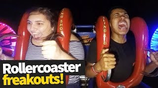 Hilarious Rollercoaster Moments  Funny Reactions and Fails [upl. by Arotahs462]