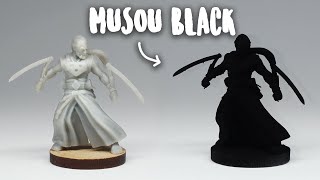 painting with the worlds blackest paint  MUSOU black [upl. by Notsua]