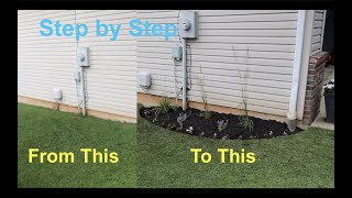 Create a NEW MULCH BED from SCRATCH [upl. by Palm]