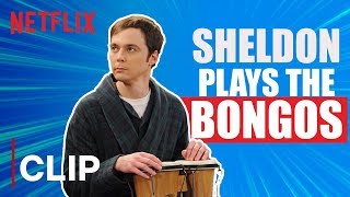 Sheldon Plays the Bongos  The Big Bang Theory  Netflix India [upl. by Lemart454]