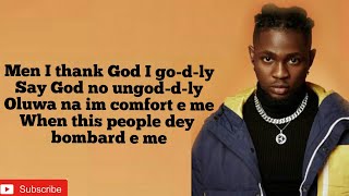 Omah Lay  Godly Lyrics Video [upl. by Staffard380]