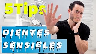 ¿Dientes Sensibles 5 tips para combatir la SENSIBILIDAD DENTAL❄️ [upl. by Ayak861]