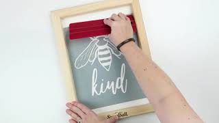 DIY Screen Printing with Speedballs Beginner Screen Printing Craft Vinyl Kit [upl. by Gierc]