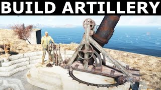 Fallout 4  Build And Assign Artillery At The Castle  quotOld Gunsquot Quest [upl. by Ellette848]