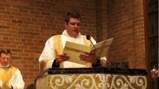 Exultet English at the Easter Vigil Sung by Deacon Matthew Stehling [upl. by Ylnevaeh]