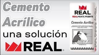 CEMENTO ACRÍLICO UNA SOLUCIÓN REAL [upl. by Naitsabes]