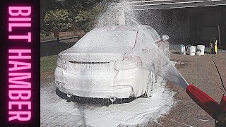 How to wash your car with Bilt Hamber products  Snow Foam  Contact Wash  APC [upl. by Ainecey]