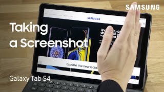 How to take a screenshot on your Galaxy Tab S4  Samsung US [upl. by Eilema737]