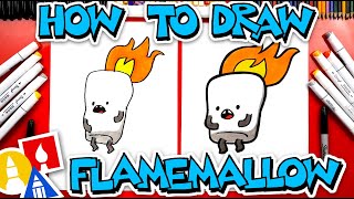 How To Draw Flamemallow From YouTube Kids App [upl. by Enneyehc950]