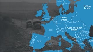 Animated Map Shows How World War I Changed Europes Borders [upl. by Bremser]