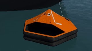 Liferaft Launching Procedure [upl. by Fregger]