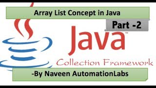 ArrayList Java Collections Framework Tutorial Part 2 [upl. by Philps954]