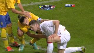 Sweden vs England 42 Official Goals and Highlights  FATV 141112 [upl. by Zetneuq]