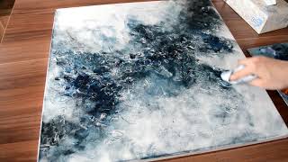 Easy Abstract Painting for Beginners Acrylic or Oil Painting  How to paint abstract [upl. by Adnesor]