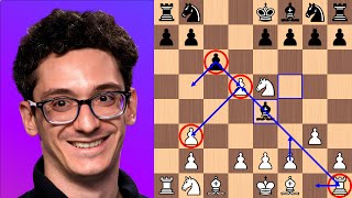 Caruana TRAPS Firouzja in 9 moves [upl. by Hsejar849]