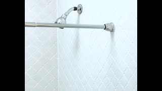 Never Fall™ Shower Curtain Rod Instructions [upl. by Little]