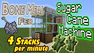 sugercane farm 120 bedrock minecraft  fast and easy redstone build [upl. by Male]