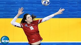 HIGHLIGHTS Wisconsins Dana Rettke leads Badgers to championship game [upl. by Eladal734]