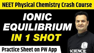 IONIC EQUILIBRIUM in One Shot  All Concepts Tricks amp PYQs Covered  Class 11  NEET [upl. by Lacsap]