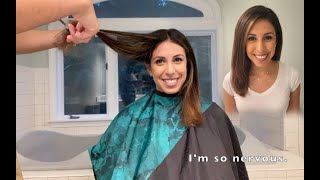 I cut my wifes hair  How to Trim Womens Hair [upl. by Winterbottom]