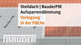 Aufsparrendämmung Verlegung in der Fläche [upl. by Guria]