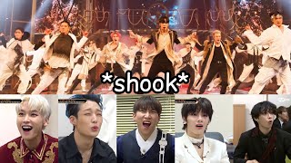 this is how idols reacted to ateez on Kingdom [upl. by Laet]