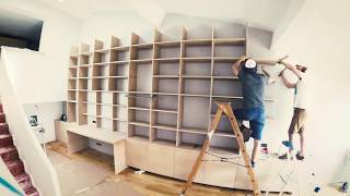 BIBLIOTHEQUE  BUREAU SUR MESURE [upl. by Htrahddis580]