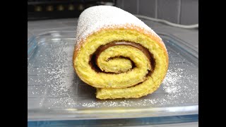 Recette n°7 Gâteau roulé au Nutella [upl. by Elimaj268]