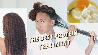 EXTREME PROTEIN DEEP CONDITIONING TREATMENT for damaged NATURAL HAIR [upl. by Nautna]