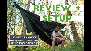 Hennessy Hammock  Jungle Expedition Zip  SETUP  REVIEW [upl. by Anika787]