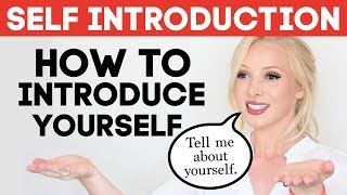 SELF INTRODUCTION  How to Introduce Yourself in English  Tell Me About Yourself Interview Answer [upl. by Eibot]