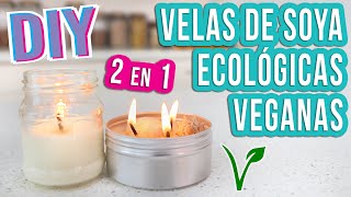 VELAS DE SOYA  DIY  ECOLÓGICAS Y VEGANAS  Mixi [upl. by Anawik75]