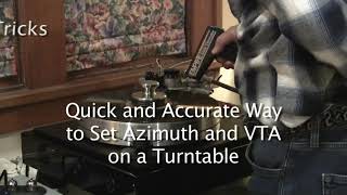 Quick amp Easy Way to Set Azimuth amp VTA on a Turntable [upl. by Lenneuq695]