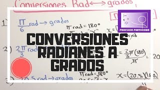 Radianes a grados decimales Conversiones  Trigonometría [upl. by Ammann]