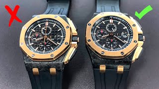 How to Spot Fake Watches  Audemars Piguet Royal Oak Offshore [upl. by Pelage]