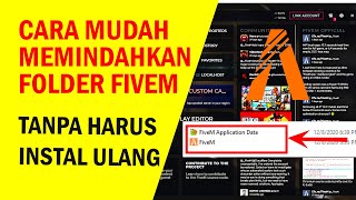 Cara Mudah Memindahkan Direktori FiveM Tanpa Harus Instal Ulang  Tutorial FiveM [upl. by Vial]