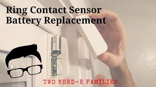 RING Contact Sensor Battery Replacement [upl. by Zorina925]