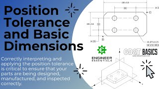 Position Tolerances and Basic Dimensions [upl. by Yecnay]