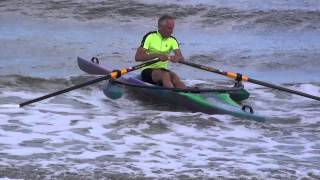 Rowing a TS515 training scull on the sea [upl. by Lorri833]