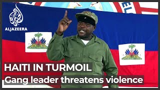 Haiti gang leader Barbacue threatens new violence [upl. by Alah632]