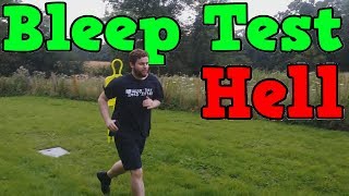 Attempting a Bleep Test MultiStage Fitness Test [upl. by Nnailuj]