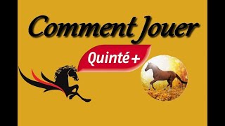 COMMENT JOUER AU QUINTE PMU [upl. by Ylra]