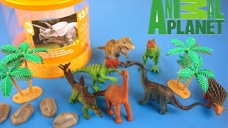 Dinosaur Collection Tub a 13 piece Dino playset by Animal Planet [upl. by Legnaros390]