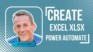 Create a new Excel File in Power Automate and dynamically populate with a Table and Rows Excel [upl. by Garlan]