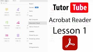 Adobe Acrobat Reader Tutorial  Lesson 1  Interface [upl. by Anelrahs]