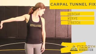 Median Nerve Mobilization Stretch Carpal Tunnel Exercise [upl. by Llehcar]